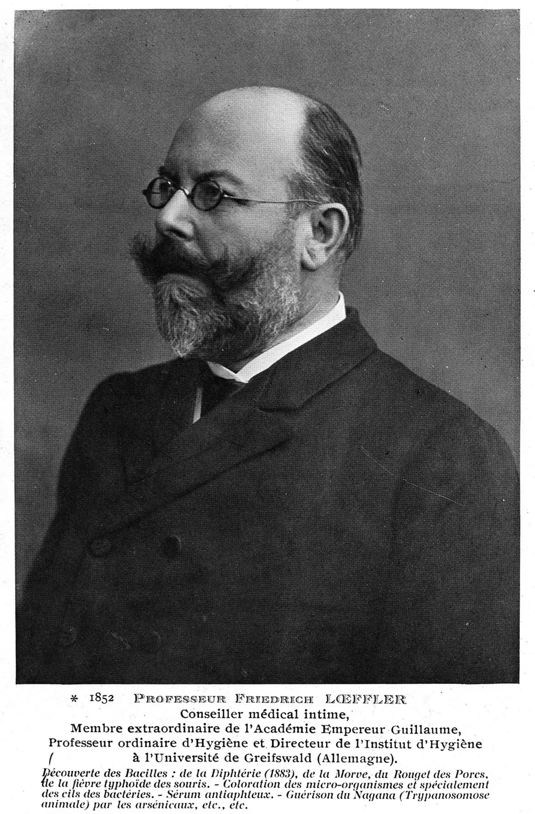 Max von Pettenkofer, the Munich hygienist who drank a cholera culture in 1892 to refute Koch. Portrait, Wellcome Collection, CC BY 4.0. WP media **535**.