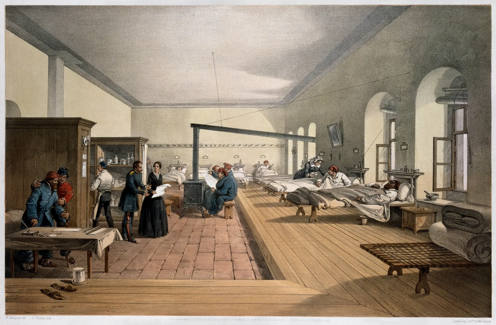 Alexis Soyer's hospital kitchen at Scutari Barracks, *Illustrated London News* / Wellcome Collection, CC BY 4.0.