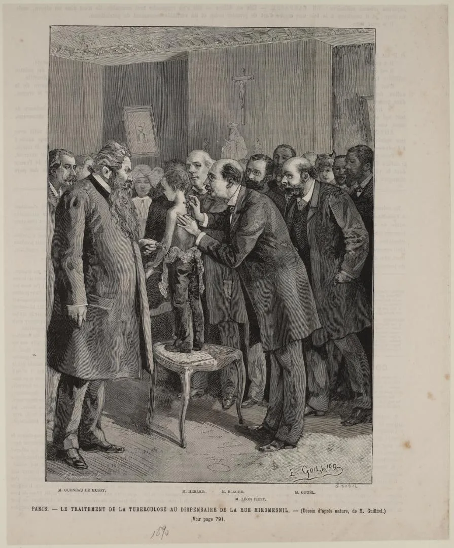 Tuberculosis treatment at the dispensary of the rue Miromesnil, Paris, 1890. Musee Carnavalet / Paris Musees, CC0. WP media **511**.